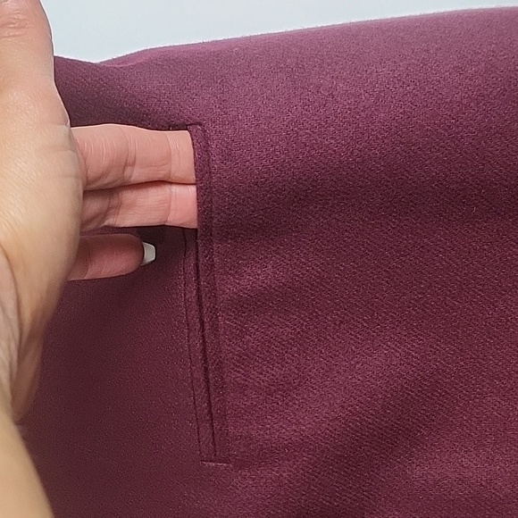 Vintage Sag Harbor 100% Wool Burgundy Wine Single Button Jacket Blazer S… - Picture 7 of 16